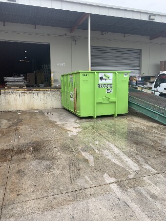 dumpster for a warehouse cleanout